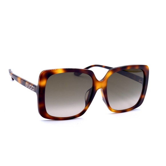 GUCCI GG0728SA 002 HAVANA BROWN GRADIENT AUTHENTIC SUNGLASSES - Picture 4 of 10